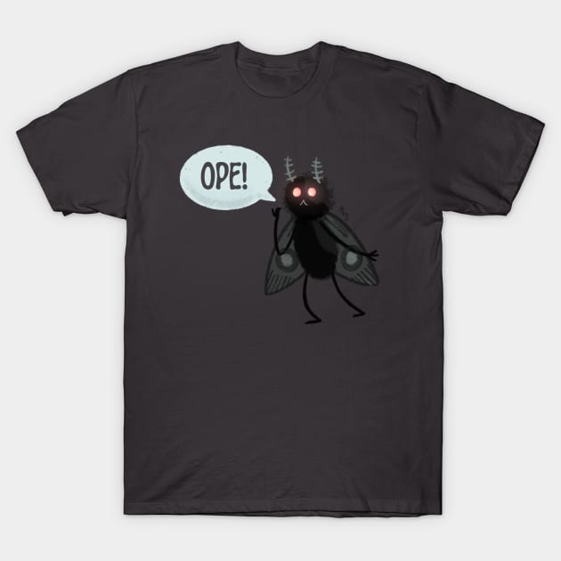 Mothman in the Midwest T-Shirt by Meg Schmeg Art